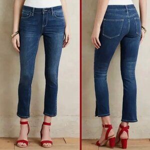 Anthropologie Pilcro and the Letterpress Stet dark wash ankle slit jeans 27